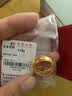 菜百首饰 黄金耳饰 足金时尚经典刻面花纹耳环  HJ 黄金耳饰 约3.89g 实拍图