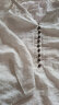 范思蓝恩圆领慵懒感衬衫夏装七分袖肌理撞色棉麻衬衣24FS12211 米色 S 晒单实拍图