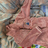芬腾 珊瑚绒睡衣女冬季加厚法兰绒开衫加绒休闲秋冬款家居服套装新年 豆沙红 L 实拍图