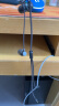 品士电脑耳机有线入耳式双孔带麦双插头USB台式机加长线网课游戏主播语音cf吃鸡笔记本麦克风耳麦话筒 电脑双插头版 银灰2.5米 晒单实拍图