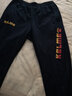 KELME /卡尔美 运动收腿裤男女春夏复古针织长裤跑步训练收口裤子男3881350 藏青（金红LOGO) 3XL 实拍图