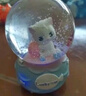 爱维亲儿童水晶球小猫音乐盒飘雪梦幻八音盒玻璃摆件女生情人节儿童礼物 白猫中号12cm彩灯+音乐+自动飘雪 实拍图
