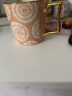 松发瓷器陶瓷杯子家用办公室咖啡杯水杯女生大容量情侣马克杯 卡其色 实拍图