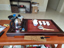 金灶（KAMJOVE）实木茶盘带烧水壶一体 自动上水茶具泡茶器全套茶台茶盘套装R-190 搭配H-K9 陶瓷茶具 茶水桶 实拍图
