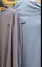 【两件装】JEEP吉普长袖T恤男上衣服男士春秋季新款商务青年纯棉简约休闲圆领百搭学生男女装情侣打底衫 2301蓝色+2301灰色 XL（建议120-130斤） 实拍图