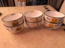 嘉兰 小黄鸭陶瓷卡通碗单个可爱的碗儿童学生吃饭碗时尚少女心餐具 4.5英寸饭碗·美式鸭 实拍图