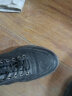 沙驰（SATCHI）男鞋牛皮软面皮商务休闲鞋男士系带圆头低帮舒适透气运动皮鞋男 黑色 41 实拍图