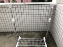 友利特晾衣架落地不锈钢室内移动挂衣架单杆可伸缩小型卧室简易晒衣架子 加粗加固带网格款0319-03 实拍图