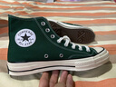 匡威（Converse）男鞋女鞋 ALL STAR系列经典帆布鞋休闲情侣休闲鞋学生板鞋 【高帮宝蓝】经典胶印LOGO A05589 41 实拍图