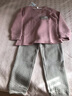 芊之雅（QIANZHIYA）纯棉夹层睡衣女生秋冬季空气棉加厚冬天夹棉居家服加棉套装保暖冬 QHT-22-3143# XL 参考120-140斤 实拍图