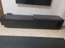 朵乐唯 岩板茶几电视柜组合简约现代北欧大理石火烧石黑色客厅家具套装 1.2米茶几+电视柜 实拍图