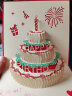 TaTanice 贺卡 礼物立体生日母亲节贺卡情侣表白卡片生日礼物留言卡创意明信片 3D立体生日蛋糕 实拍图