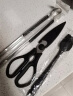 美厨（maxcook）不锈钢食品夹油刷剪刀 烤肉食物夹蛋糕夹刷子刀具三件套MCPJ9562 实拍图