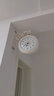 康巴丝（Compas）欧式客厅双面复古钟表现代挂钟田园客厅两面 3064白金色 其他 实拍图
