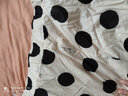 欧莎（OSA）高腰波点大摆裙中长款显瘦薄款a字半身裙女夏季2025年新款 杏底黑点 2XL 实拍图