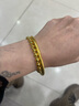 金昌祥999足金 经典光面圆珠佛珠手链 光珠手链饰转运珠手链 黄金手链 链长16CM金重8.57g 实拍图