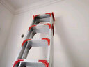 奥质梯子家用折叠人字梯加厚铝合金登高爬梯工程双侧多功能步梯合梯 实拍图