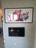 迅典国画富贵牡丹挂画餐厅客厅装饰画纯手绘真迹字画沙发背景墙画壁画 花开富贵 实木带框63*123厘米 实拍图