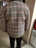 婉荷中老年女装气质加绒加厚外套翻领格子棉衣大衣中年妈妈短棉袄棉服 实拍图