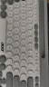 宏碁(acer) 充电双模键盘鼠标套装台式电脑笔记本平板手机通用 键鼠套装圆形键时尚拼色白灰【蓝牙+无线2.4】 晒单实拍图
