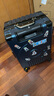 狄斯顿保罗（DISIDUNBAOLUO）铝框行李箱男女大容量硬壳密码箱学生旅行箱登机箱合金边框皮箱 冰蓝色【加厚耐磨铝框可坐人】 20英寸  -贴纸+防尘套 实拍图