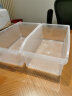 吟初冰箱收纳盒长方形抽屉式保鲜盒冷冻盒厨房家用蔬菜鸡蛋储物盒神器 透明（两个装） 实拍图