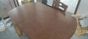 萱逸轩 实木餐桌椅组合现代简约折叠可伸缩两用家用吃饭小户型饭桌圆桌 胡桃色 1.38米 一桌8椅 实拍图