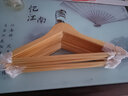 三特实木衣架无痕衣服挂架挂衣架木质衣服撑子防肩角防滑衣架家用木头 原木扁钩男款【带防滑齿】 10个 实拍图