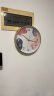 BBA挂钟现代简约时钟创意轻奢挂墙钟表客厅装饰石英钟 12英寸几何粉 实拍图