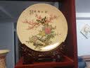 汪洋大海景德镇瓷器花瓶酒柜客插花家居装饰工艺品博古架陶瓷水培养花玄关 春色满园挂盘+龙架 实拍图