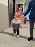 戴维贝拉童装女童外套儿童绒面保暖外衣秋冬新品幼童宝宝衣服毛绒服装 粉色 100 cm（建议身高90-100cm） 实拍图