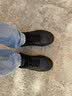斯凯奇（Skechers）男鞋2026新款秋季闪穿鞋皮鞋全黑简约百搭运动休闲商务鞋 深褐色/COC  42 实拍图