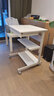 山业 移动桌 收纳桌 可升降调节桌  电脑桌子 卧室小户型桌 宿舍桌子 白色 实拍图