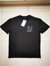 真维斯（Jeanswest）冰丝速干短袖t恤男夏季简约百搭宽松凉感T男士透气吸汗运动半袖衫 黑色 蓝夜熊_K L 【品牌精选】 实拍图