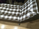 虎图腾客厅贵妃午休椅折叠单人沙发床躺床懒人沙发小户型阳台沙发可拆洗 麻布咖啡格子（手动款） 实拍图