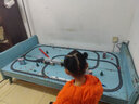 仿真高铁动车轨道车电动小火车和谐号弹头列车儿童玩具模型 高铁桥墩+隧道+10车厢（94件套） 实拍图