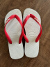 havaianas哈唯纳Original新款撞色人字拖平底时尚情侣户外拖鞋夏 0172-黑红 43 44巴西码 实拍图