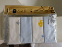 人之初4条装 新生儿擦奶巾宝宝口水巾洗脸巾纯棉小方巾手帕宝宝喂奶巾 实拍图