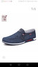 拾聚老北京布鞋男鞋新款男士舒适轻便软底透气休闲鞋一脚蹬套脚帆布鞋 蓝色 40 实拍图