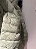 鸭鸭（YAYA）佟丽娅同款轻薄羽绒服女新款秋冬季休闲短款连帽保暖轻便韩版外套 抹茶绿色 XL 实拍图