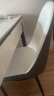 沐晨 岩板餐桌 实木可伸缩折叠餐桌组合现代简约小户型餐厅吃饭桌子 黑白色-雪山白岩板【皮椅】 1.35m一桌四椅 实拍图