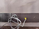 罗格朗（LEGRAND）开关插座电工电料逸景深砂银灰色86型面板墙面暗装电源插座 空白盖板 弱电类 实拍图
