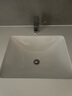 科勒（KOHLER） 台盆脸盆陶瓷盆台下盆线下门店款卡斯登方形台盆 20413T+齐悦龙头+角阀 实拍图