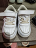 鸿星尔克（ERKE）童鞋儿童运动鞋轻便全革面魔术贴男童小童板鞋休闲鞋63122101131正白27 实拍图
