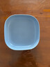 巧居巧具吐骨头小碟子家用塑料小盘子水果盘菜盘垃圾盘创意防摔吐骨头碟子 【蓝色】深方碟4个装 实拍图
