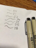 樱花日本硬头勾线笔2.0mm(黑色)  黑色绘图防水手绘专用 实拍图