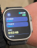 Apple/苹果 Watch Ultra 智能手表GPS+蜂窝款 49毫米钛金属表壳黑配灰色野径回环式表带M/L MQFH3CH/A 实拍图