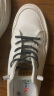 卡帝乐鳄鱼（CARTELO）鞋子男2024春夏季休闲鞋男鞋时尚英伦风皮鞋潮流软底板鞋 白色 40 实拍图