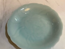 瓯江（OUJIANG） 瓯江（OUJIANG）龙泉青瓷牡丹中餐盘冷菜垫盘玫瑰菜盘陶瓷家用 8寸牡丹盘粉青 实拍图