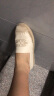 百思图24春季时尚复古休闲渔夫鞋平跟圆头女单鞋A0051AA4 白色 36 晒单实拍图